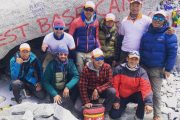 Trekking in Nepal Team at Everest Basecamp Trek Nepal