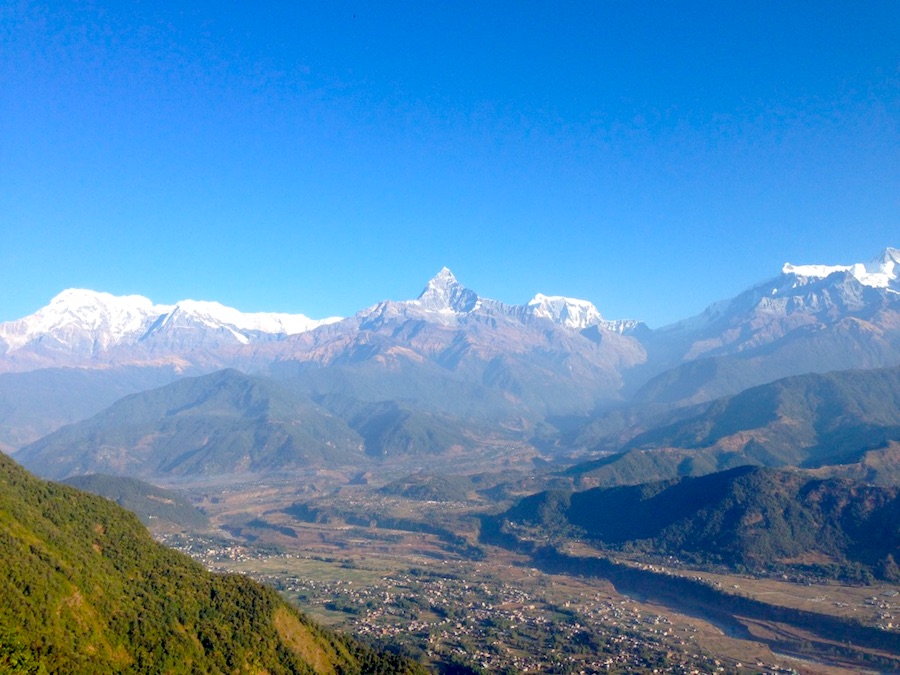 Mountain view from Sarankot