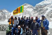 Srilankan team at Everest Basecamp Nepal